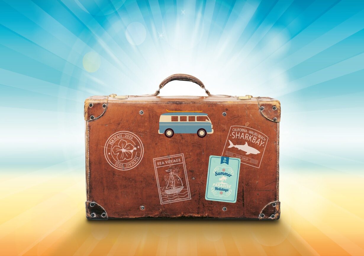 Luggage Travel Sunlight Vacations Summer